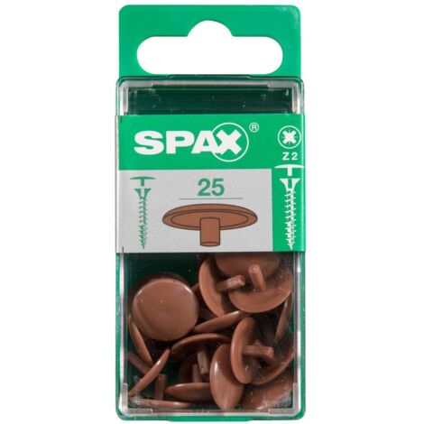 Spax Abdeckkappen rehbraun zum stecken - 25 Stk. Abdeckkappen