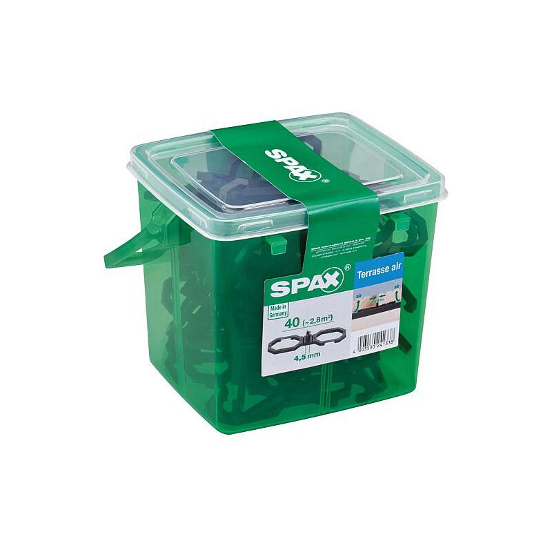 Spax - Espaceur largeur joint 4,5mm, convient pr ca. 2,8m², 1 seau avec 40 pcs.