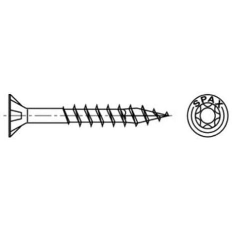 Spax Edelstahl 3,5 x 35 mm Senkkopf T-STAR plus Teilgewinde 4CUT Edelstahl rostfreiei A2 200 Stk