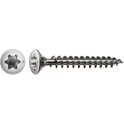 SPAX Edelstahlschraube, 3 x 20 mm, 200 Stück, Vollgewinde, Linsensenkkopf, T-STAR plus T10, S-Spitze - 0627000300203