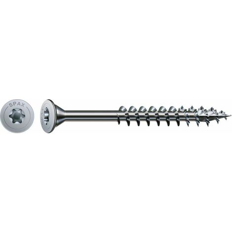 SPAX HI.FORCE, 5 x 53 mm, 50 pièces, filetage partiel, tête plate, T-STAR plus, 4CUT, WIROX - 4251010500534