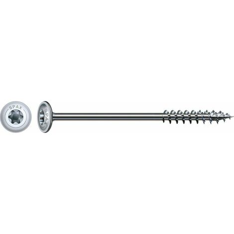 Spax HI.FORCE, 6 x 140 mm, 6 unités, Filetage partiel, Tête disque, T-STAR plus T30, 4CUT, WIROX - 4251010601402