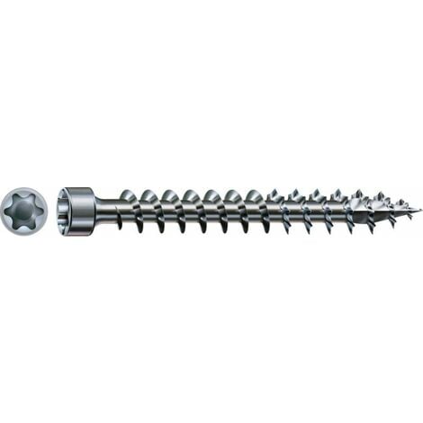 SPAX IN.FORCE, 6 x 120 mm, 24 Stück, Vollgewinde, Zylinderkopf, T-STAR plus T30, 4CUT, WIROX - 4211010601207