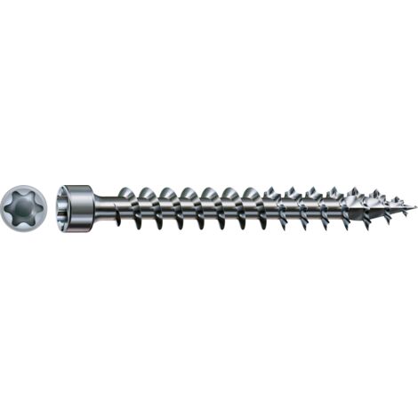 SPAX IN.FORCE, 6 x 200 mm, 100 Stück, Vollgewinde, Zylinderkopf, T-STAR plus T30, 4CUT, WIROX - 1211010602005