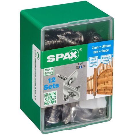 SPAX Lot de 12 vis inox tête fraisée bombée torx SPAX, Diam.7 mm x L.35 mm
