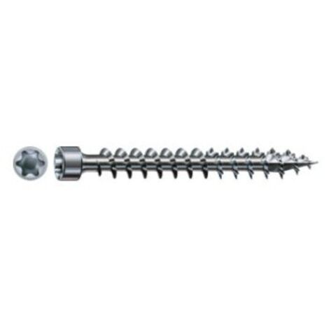 SPAX Lot de 30 vis acier tête cylindrique SPAX, Diam.6 mm x L.100 mm