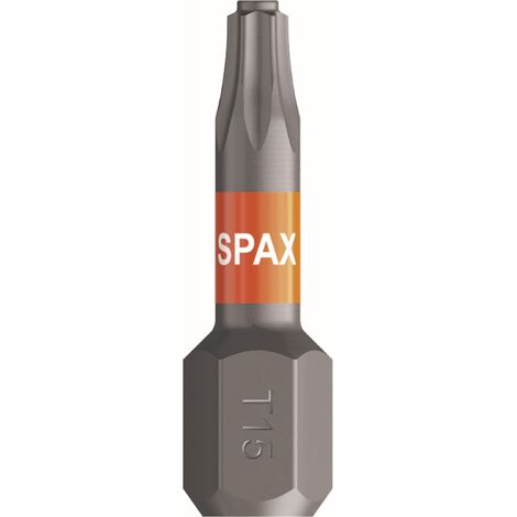 SPAX puntas de artornillado Bits T-STAR T15 - 10 cajas de 5 - , 25mm