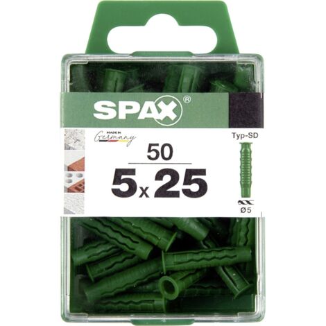 Spax Spreizdübel 5.0 x 25 mm - 50 Stück Spreizdübel
