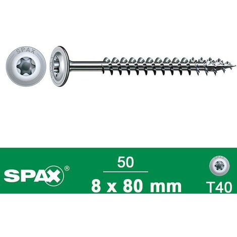 SPAX Universalschraube Edelstahl rostfrei A2 4CUT Teilgewinde Senkkopf TX 