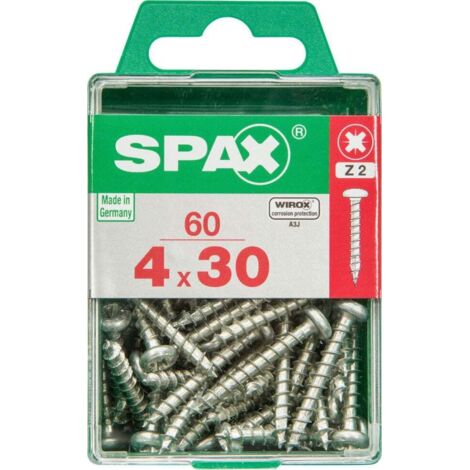 Spax Universalschrauben 4.0 x 30 mm TX 20 - 60 Stk. Holzschrauben