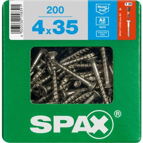 Spax Universalschrauben 4.0 x 35 mm TX 20 - 200 Stk. Holzschrauben