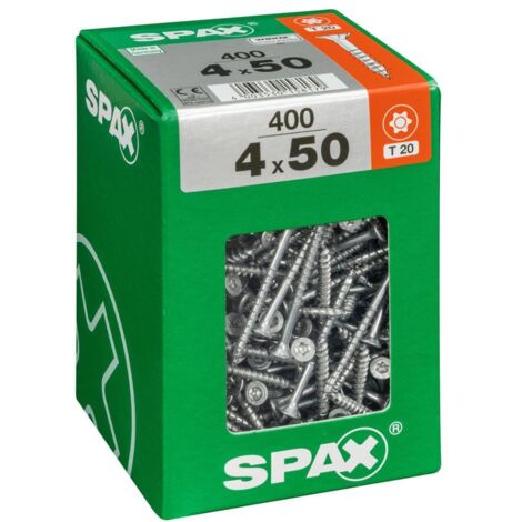 Spax Universalschrauben 4.0 x 50 mm TX 20 - 400 Stk. Holzschrauben