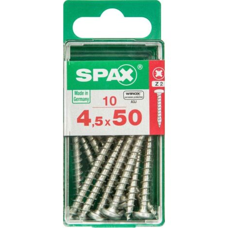 Spax Universalschrauben 4.5 x 50 mm TX 20 - 10 Stk. Holzschrauben