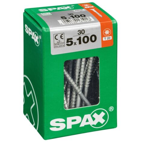 Spax Universalschrauben 5.0 x 100 mm TX 20 - 30 Stk. Holzschrauben