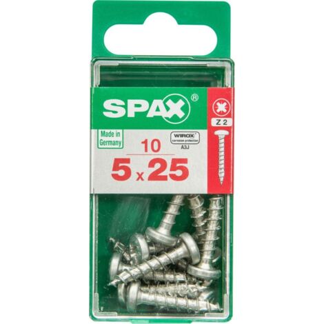 Spax Universalschrauben 5.0 x 25 mm TX 20 - 10 Stk. Holzschrauben