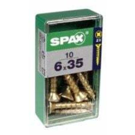 Spax Universalschrauben 6.0 x 35 mm PZ 3 - 10 Stk. Holzschrauben