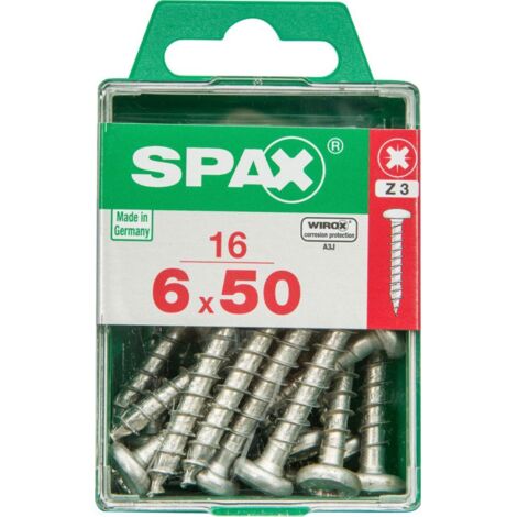 Spax Universalschrauben 6.0 x 50 mm TX 30 - 16 Stk. Holzschrauben