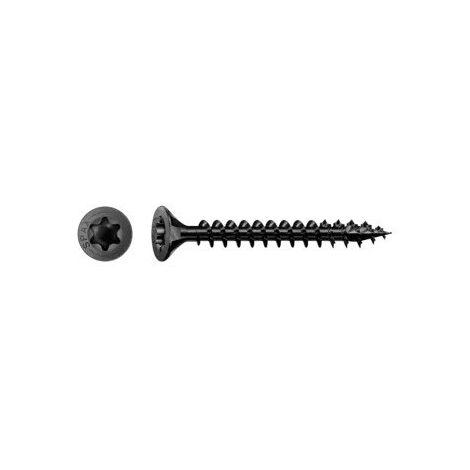 Spax Vis bois Tête fraisée TF TORX T20 5X40 Filetée sur 35 Acier zingué noir-1 pièce