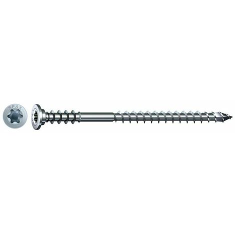SPAX Vis d'ajustage, 6 x 90mm, 100 pièces, tête plate, T-STAR plus T30, rainures de maintien, 4CUT, WIROX - 0161010600903