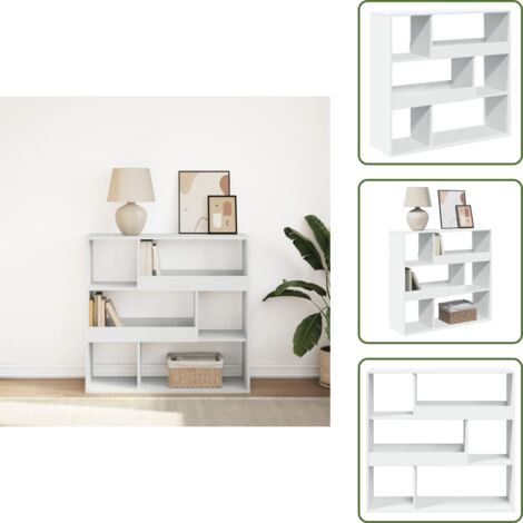 Spazio portaoggetti - vidaXL Libreria/Divisorio Bianco 100x33x94,5 cm - Scaffale