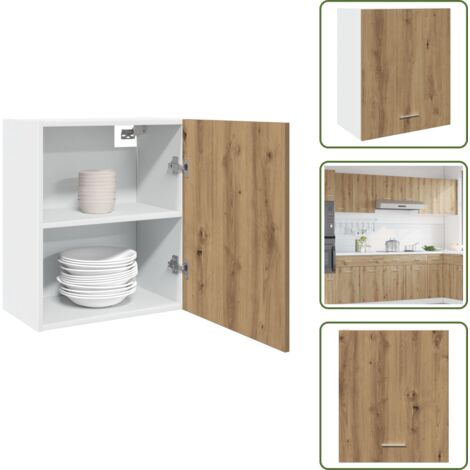 Spazio - vidaXL Mobile Pensile “Lyon” Rovere Artigianale 50x31x60 cm - Armadio