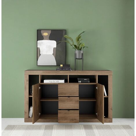 Credenza 3 ante moderna, in finitura Mercure