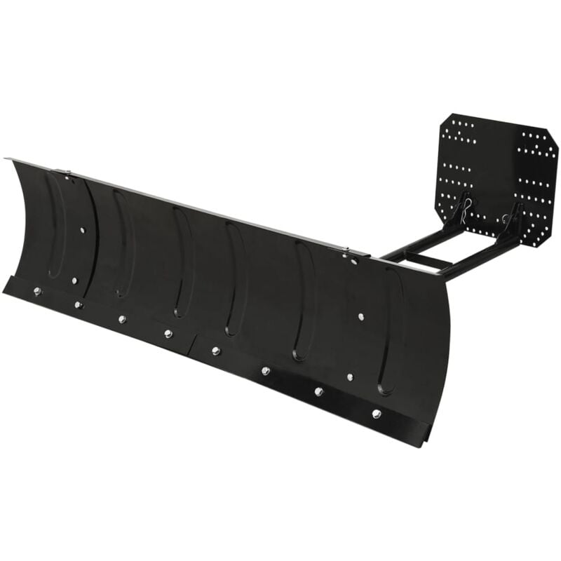 Spazzaneve per atv 150x38 cm Nero Vidaxl