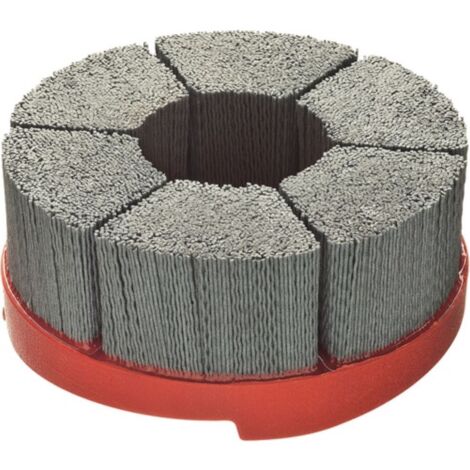 Spazzola a disco HFB D.50mm Setole abrasive Bohr.SiC K.180 3600min-¹ LESSMANN
