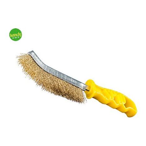 Spazzola a mano sit spid filo ondulato ottone lunghezza 24,5 cm