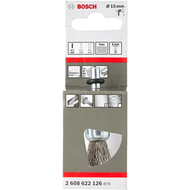 2608622126 - Pincel Inox taladro: 15x 0,20mm - Bosch