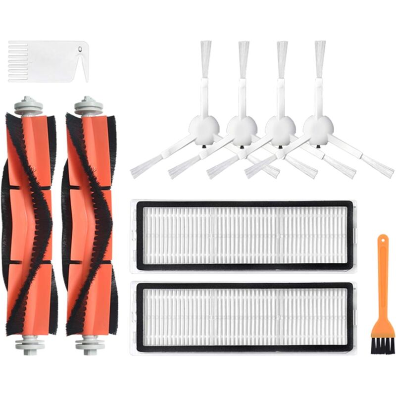 Image of Spazzola a rullo principale di ricambio, filtro di ricambio per spazzola laterale, applicabile per Xiaomi Mijia 1C per Dreame F9 Sweeper Robot