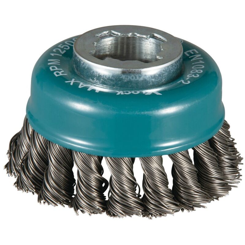Spazzola a tazza a filo ritorto, 80 mm, x-lock Makita D-73380