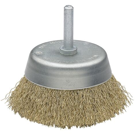 Spazzola a tazza ACORN 50808-75 Filo ondulato in ottone Brico