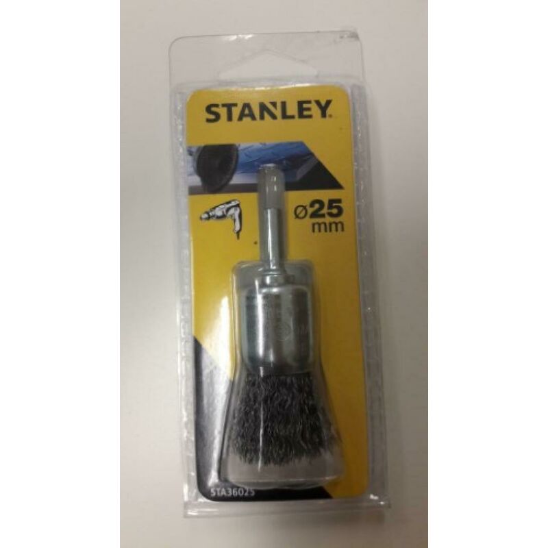 Spazzola a tazza in acciaio per trapano 25mm sta36025-xj - Stanley