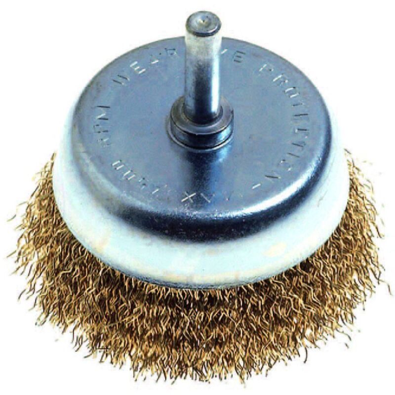 Spazzola A Tazza Fili Acciaio Per Trapano Specifiche Mm 50 Codolo M...