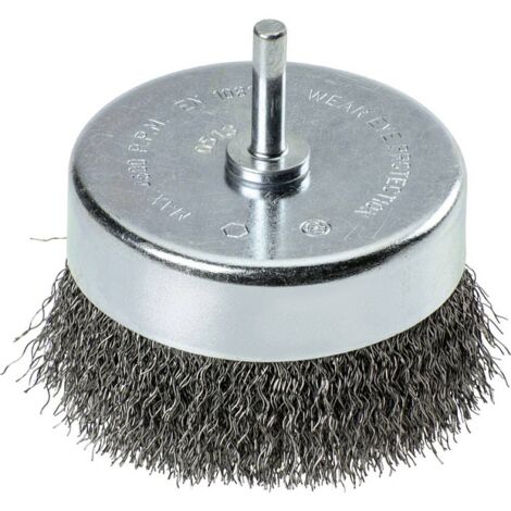 Spazzola a tazza kwb cup brush filo acciaio HSS 75 mm