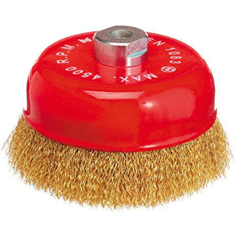 Spazzola A Tazza Per Smerigliatrice Filo Acciao 0,3 Mm 80x27 Mm Fil...