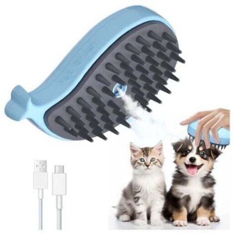 Spazzola a vapore 3 in 1 per gatti che rimuove efficacemente i nodi del sottopelo