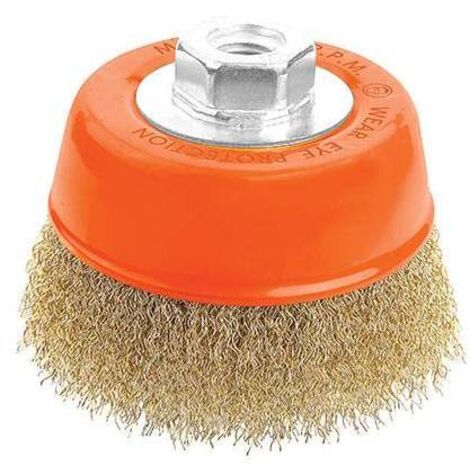 SPAZZOLA ACCIAIO A TAZZA + FILETTO 7700 WOKIN