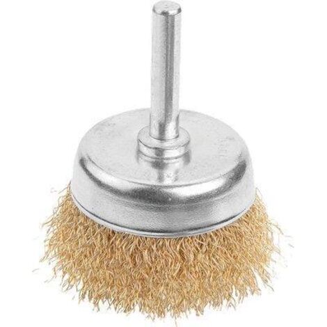 SPAZZOLA ACCIAIO A TAZZA + GAMBO 771103 WOKIN - MM 25 G.MM 0,3 - 10 pezzi