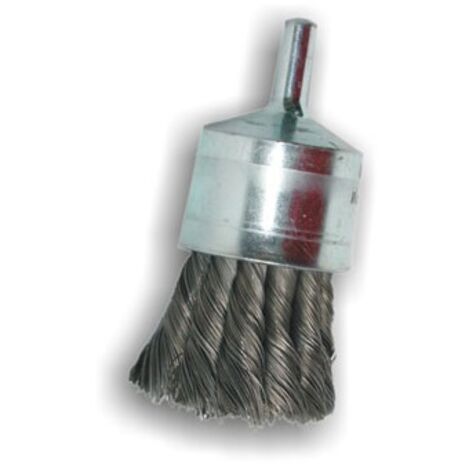Spazzola acciaio sit mazzetti ritorti con gambo diametro 20 mm