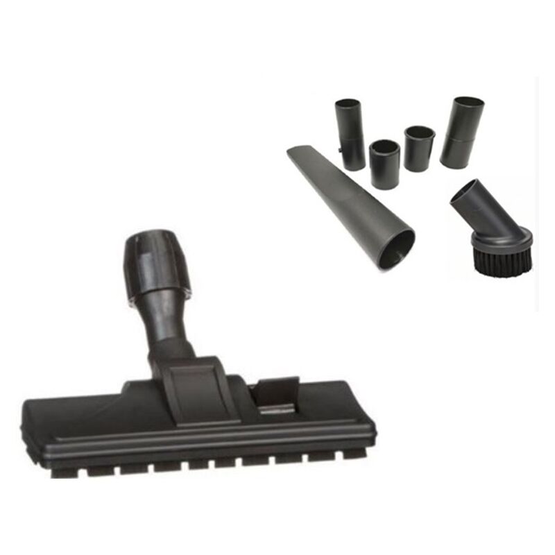 Image of Eurostore07 - spazzola aspirapolvere con ruote + setole pavimento e tappeti + 2 accessori universale