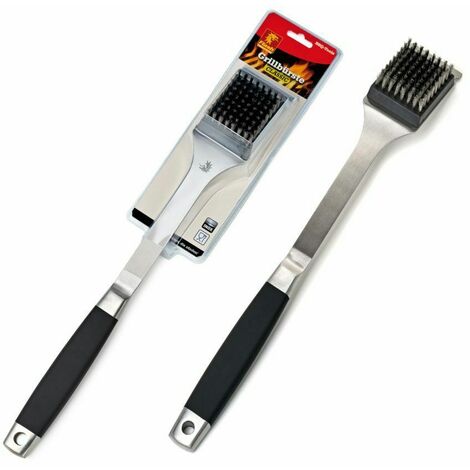 Spazzola Barbecue in Acciaio Inox per Griglia Griglie Hamburger Pulire BBq 43 cm