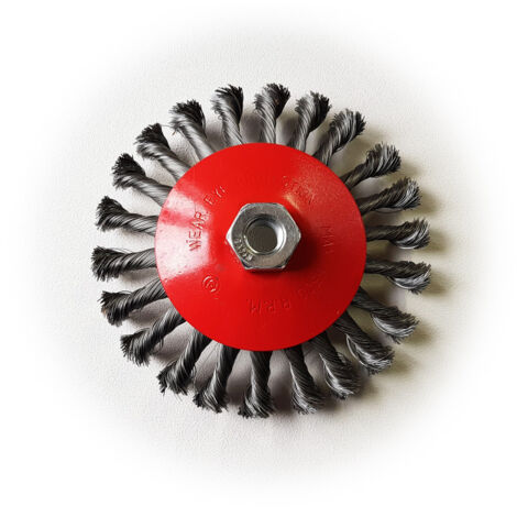 Spazzola circolare a mazzetti ritorti 150mm m14