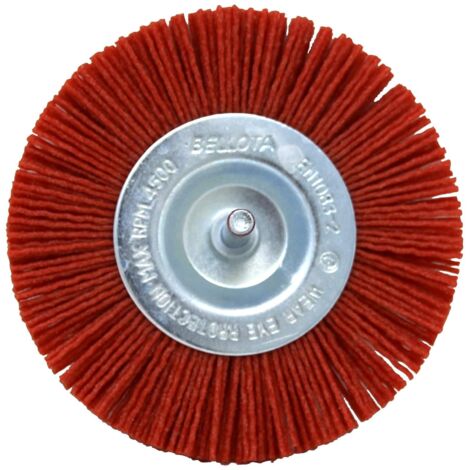 Spazzola circolare Bellota 50825-75B Nylon rosso grosso aperto