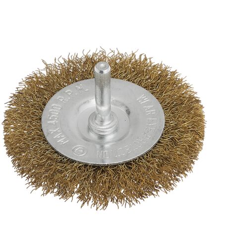 SPAZZOLA CIRCOLARE CON GAMBO  INOX MM 50