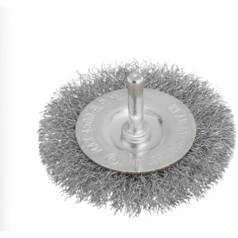 SPAZZOLA CIRCOLARE CON GAMBO  INOX MM 60