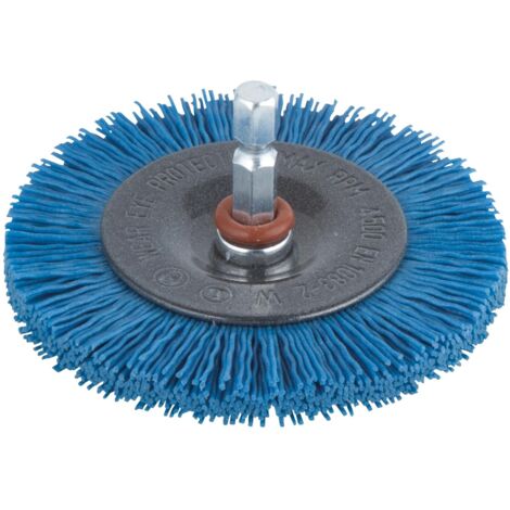 Spazzola circolare craft nylon blu 75 mm
