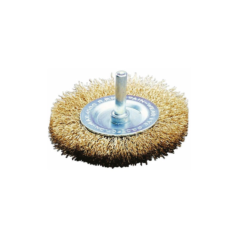 Image of JAZ - spazzola a disco a punte in ottone 1/4 di perno Ø100/0,30 - bder 9648