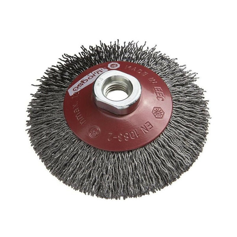 Image of Spazzola conica xtreme acciaio 100x0,3 mm Osborn ing ondulato